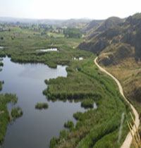 Vista aerea de la Laguna de San Juan